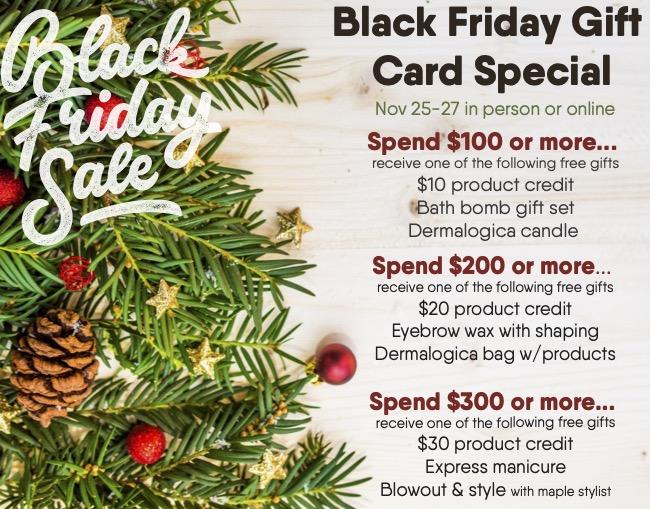 black Friday gift card special